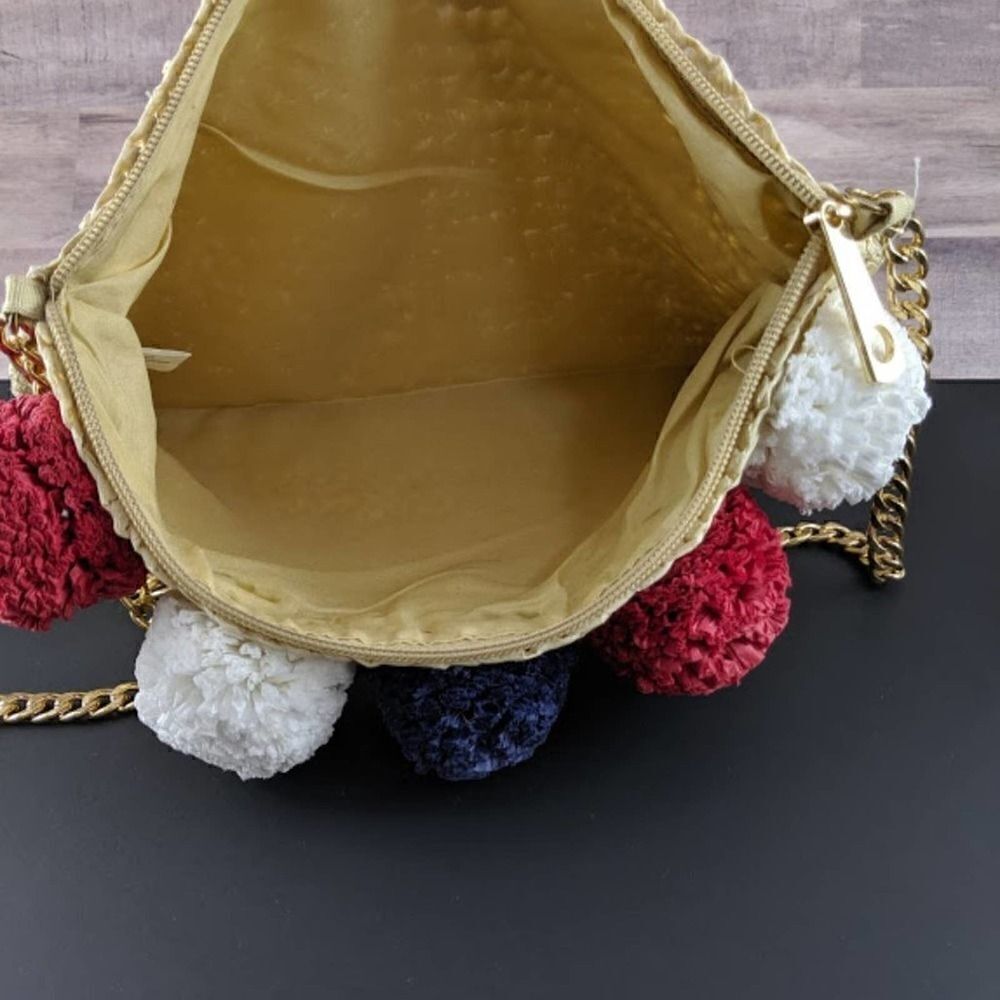 Red White and Blue Pom Pom Crossbody - Picture 6 of 7